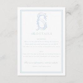 Grandmillennial and Elegante Enclosure Cards Begleitkarte