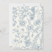 Grandmillennial and Elegante Wedding Einladung (Rückseite)