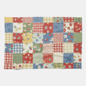 Grandmillennial-Blumenmuster Geschirrtuch (Horizontal)