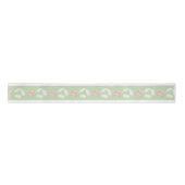Grandmillennial Christmas Hydrangea Ribbon Red Bow Satinband (Vorderseite)