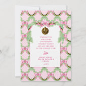 Grandmillennial Christmas Leopard Photo Card Einladung (Rückseite)