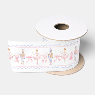 Grandmillennial Christmas Nutcracker Ribbon Satinband