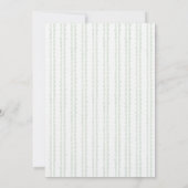 Grandmillennial Christmas Wreath Monogram Einladung (Rückseite)