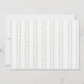 Grandmillennial Christmas Wreath Monogram Foto Einladung (Rückseite)