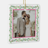 Grandmillennial Evergreen Swag | Foto Keramikornament (Rechts)