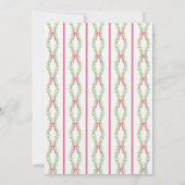 Grandmillennial Evergreen Swag mit Bows | Foto Einladung (Rückseite)