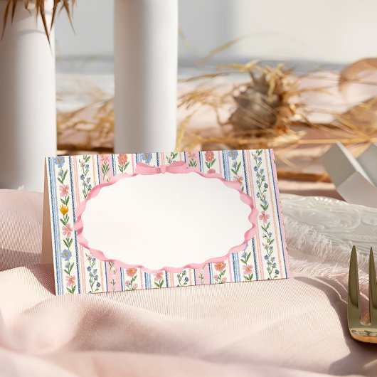 Grandmillennial Floral Place Card Platzkarte