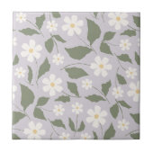 Grandmillennial Gänseblümchen Blumenmuster Soft Pa Fliese (Vorderseite)