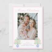 Grandmillennial Ginger Jar Weihnachtsbaum Feiertagskarte (Vorderseite)