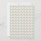 Grandmillennial Holly Christmas Monogram Card Einladung (Rückseite)