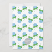 Grandmillennial Hydrangea Bridal Dusche Einladung (Rückseite)