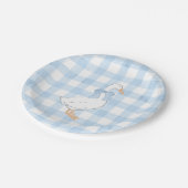 Grandmillennial One Albern Goose Paper Plate Pappteller (Schrägansicht)