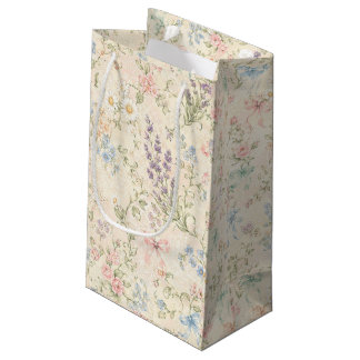 Grandmillennial Pastell-Blumen-Vintage-Landhaus Kleine Geschenktüte