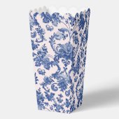 Grandmillennial Pink & Blue Damask Geschenkschachtel (Rückseite)