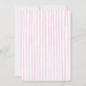 Grandmillennial Pink Ginger Jar Brautparty Einladung (Rückseite)