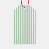 Grandmillennial Preppy Christmas Wreath Monogram Geschenkanhänger (Rückseite)