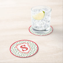 Grandmillennial Preppy Holly Monogram Wappen