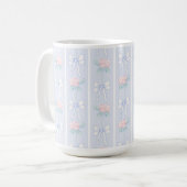 Grandmillennial Rose and Bows Tasse (Vorderseite Links)