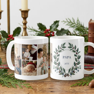 Grandmillennial-Stechpalmen-Wappen-Multi-Foto Kaffeetasse