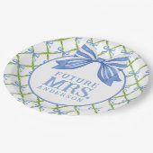 Grandmillennial Topiary | Frau Future Pappteller (Schrägansicht)