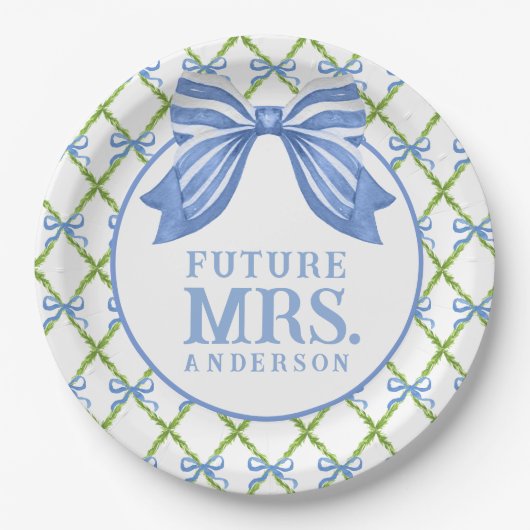 Grandmillennial Topiary | Frau Future Pappteller (Vorderseite)