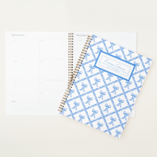 Grandmillennial Trellis Bows Planner Planer (Anzeige)