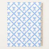 Grandmillennial Trellis Bows Planner Planer (Rückseite)