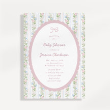 Grandmillennial Vintage Stil Florales Babyshower