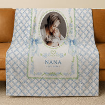 Grandmillennial Watercolor Bows Nana Foto