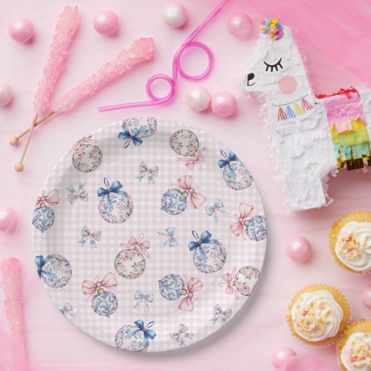 Grandmillennial | Weihnachtsschmuck Pappteller (Party)