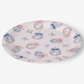 Grandmillennial | Weihnachtsschmuck Pappteller (Schrägansicht)