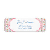 Grandmillennial Wildflower Return Address Label (Vorne)