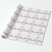 Grandmillennial Wisteria Baby Shower  Geschenkpapier (Ungerollt)