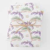 Grandmillennial Wisteria Baby Shower  Geschenkpapier Set (Beispiel)