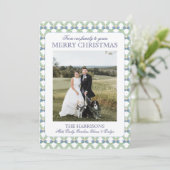 Grandmillennialer Weihnachtsweihnachtskalender Fot Feiertagskarte (Stehend Vorderseite)