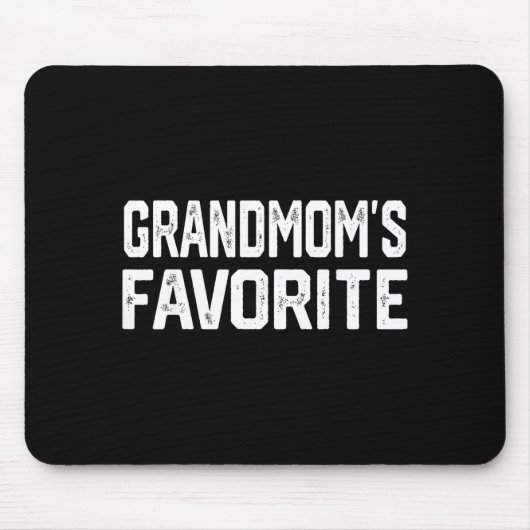 Grandmom’s Favorite Funny Grandparent Granhild Vin Mousepad (Vorne)