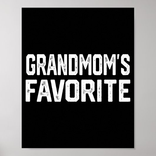 Grandmom’s Favorite Funny Grandparent Granhild Vin Poster (Vorne)
