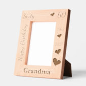 Grandmother 60th Birthday Photo frame with name Geätzte Rahmen (Links)