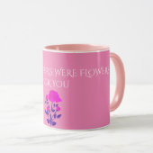 GRANDMOTHER BLÜHTE personalisierter Krug. Tasse (VorderseiteRechts)