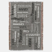 GRANDMOTHER MAMA MAMA Mütter Tag Geschenk Donnerpl Decke (Vorderseite Vertikal)