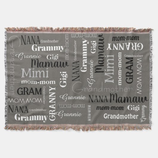 GRANDMOTHER MAMA MAMA Mütter Tag Geschenk Donnerpl Decke (Vorderseite)