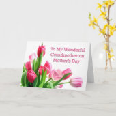 Grandmother Mother's Day Tulips Karte (Gelbe Blume)