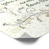 Grandmother Poem with Birds Poster (Ecke)