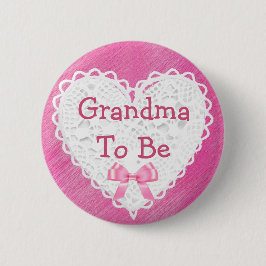 Grandms zu floralen Shabby Baby Showknopf Button