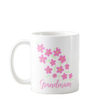 Grandmumrosa Whimsikische Blume Tasse