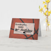 Grandnephew 10. Geburtstag Basketball Groß Karte (Gelbe Blume)