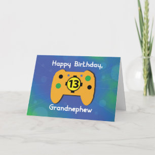 Grandnephew 13-jähriger Gamer-Controller Karte