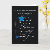 Grandnephew Abschluss Star Karte (Gelbe Blume)