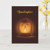 Grandnephew Denken Sie an Sie im Lager mit Lattern Karte (Gelbe Blume)