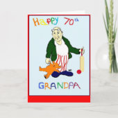 GRANDPA 70. GEBURTSTAG KARTE (Vorderseite)